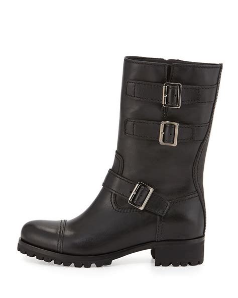 prada biker boot|Prada.